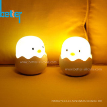 Lámpara de cabecera de pollo para bebé con luz de noche led recargable